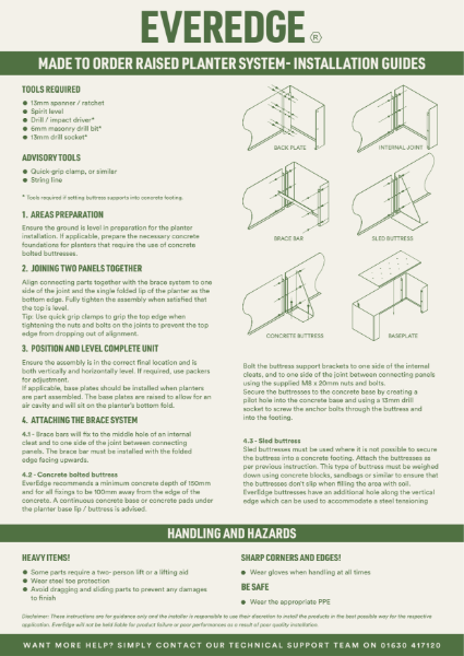 Made to Order Planter Installation Guide