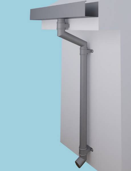 Aluminium Rainwater Pipe: Round Traditional