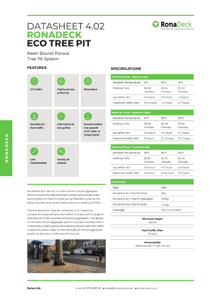 RonaDeck Eco Tree Pit Data Sheet