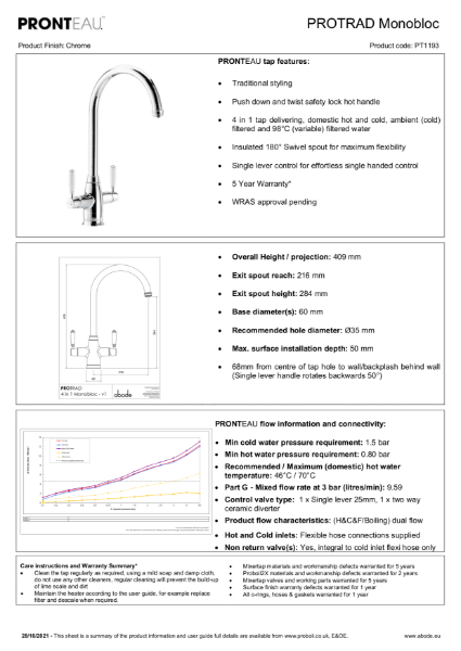 PT1193 PRONTEAU™ ProTrad in Antique Brass - Consumer Specification