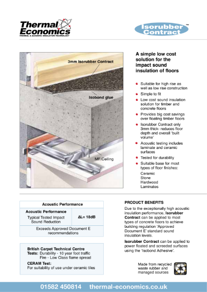 IsoRubber Contract Brochure