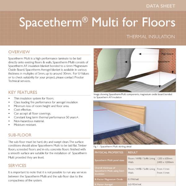 Spacetherm Multi Datasheet - Floors