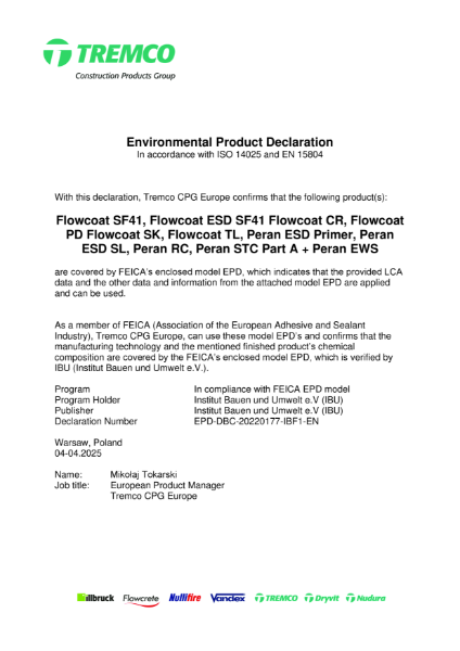 Flowcoat SF41 EPD
