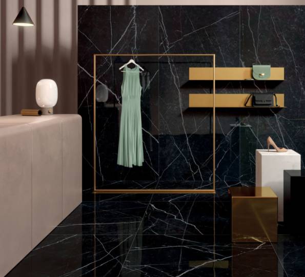Nero Marquina Porcelain Large Format Wall Tiles