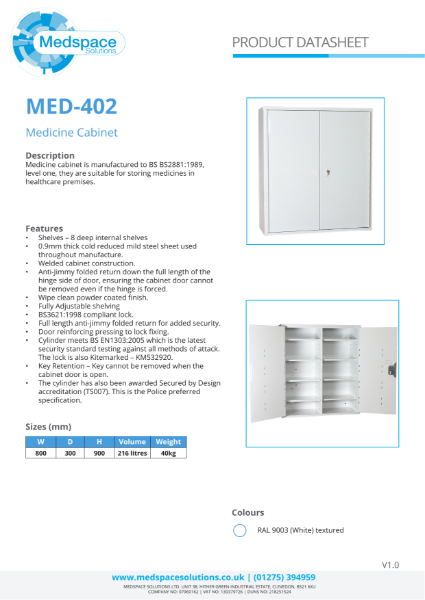 MED-402 - Medicine Cabinet