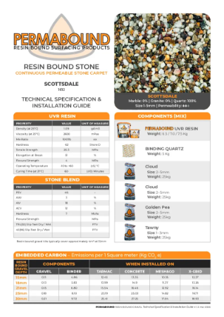 Resin Bound Stone — Scottsdale TDS