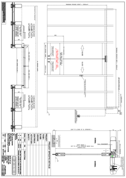 GEZE Slimdrive SL NT bi parting doors (AP doors)