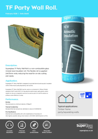 Superglass TF Party Wall Roll - Datasheet