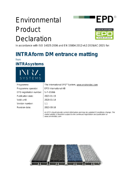 EPD - INTRAform DM