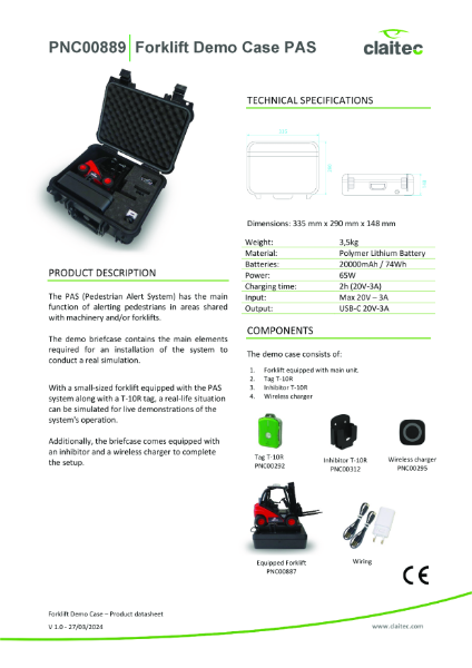 PNC00889 Forklift demo case pas v1.0 Claitec EN