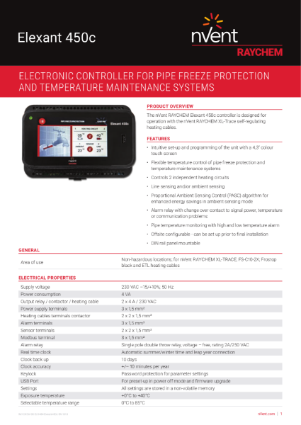 Control & Monitoring Systems - Elexant 450c