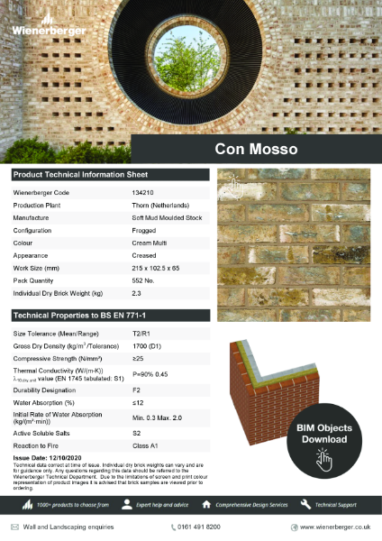 Con Mosso Data Sheet