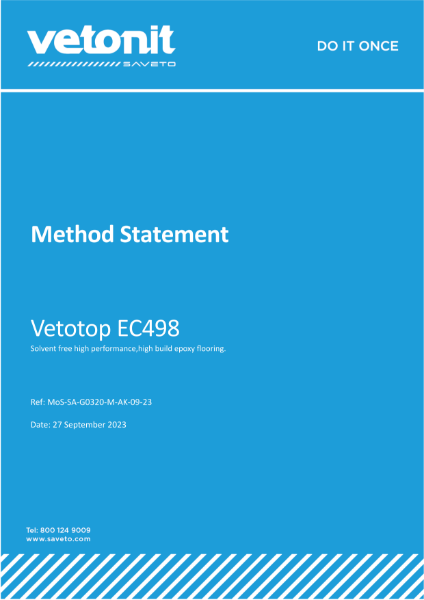 Method Statement -Layer 2 - Vetotop EC498