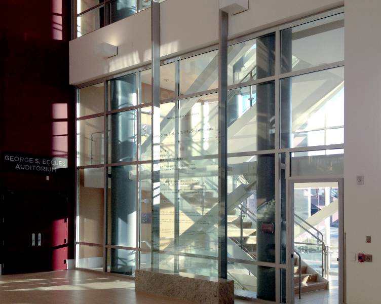 Utah Business School Features Dramatic Fire Rated Glass Wall