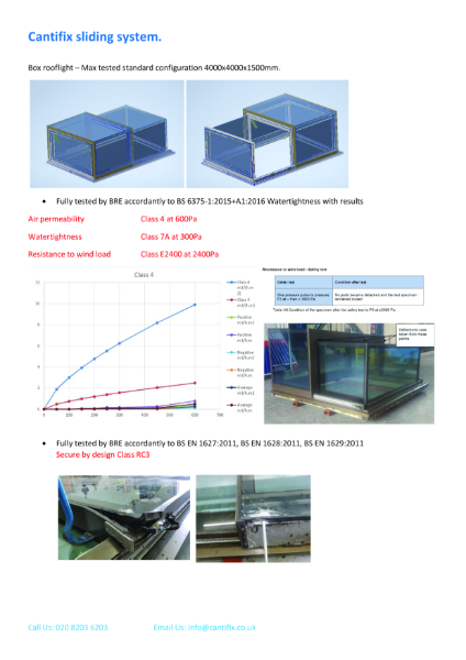 Cantifix box roof - summary specification brochure