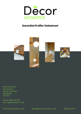 DecorSlat Profile 1 Datasheet