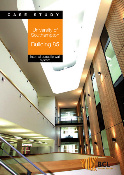 Southampton University - Acoustic Bamboo Wall Panels