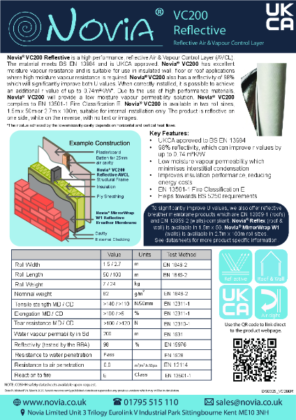 Novia VC200 Reflective Datasheet