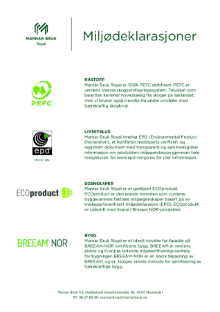 Environmental declaration