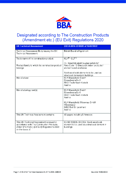 UK Technical Assessment