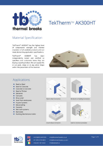 TekTherm™ AK300HT Material Data Sheet