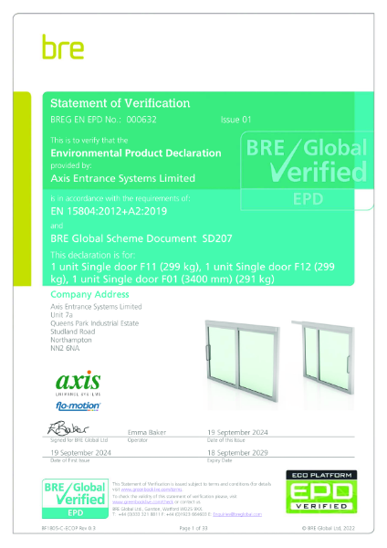 BRE Certificate