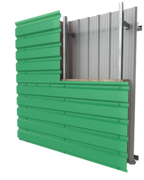 PRX-V-WS02 - Built-up Metal Wall System
