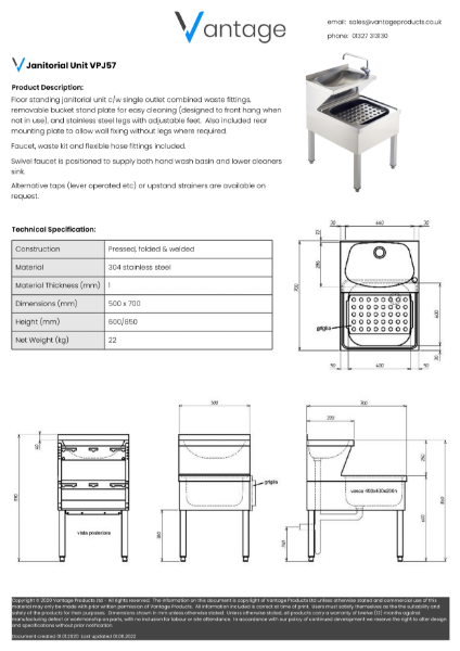 Product Data Sheet - VPJ57