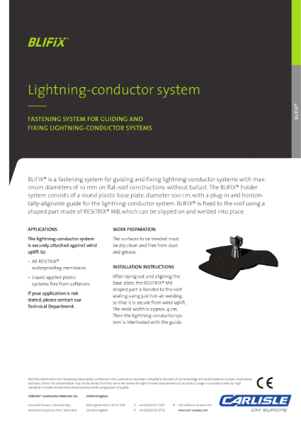 BLIFIX Lightning Conductor System