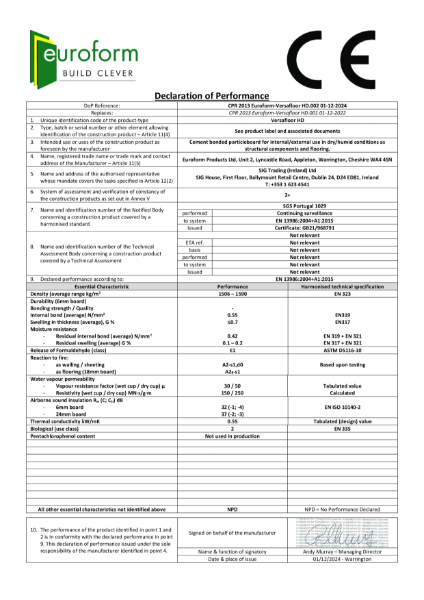 CPR 2013 Euroform-Versafloor HD.002 01-12-2024