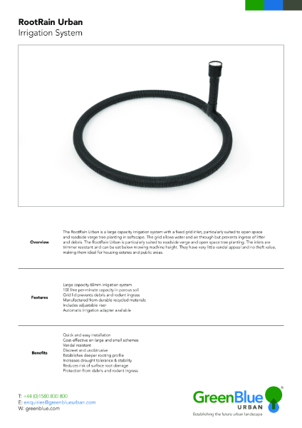 GBU RootRain Urban Datasheet