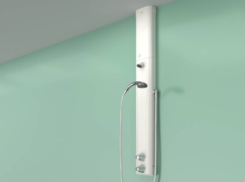 Dual Mode Ligature Resistant Shower Assembly with Dual Controls, VR Head, Detachable Hose and Handset (incl. ILTDU) - Secure or Doc M Accessible Showers