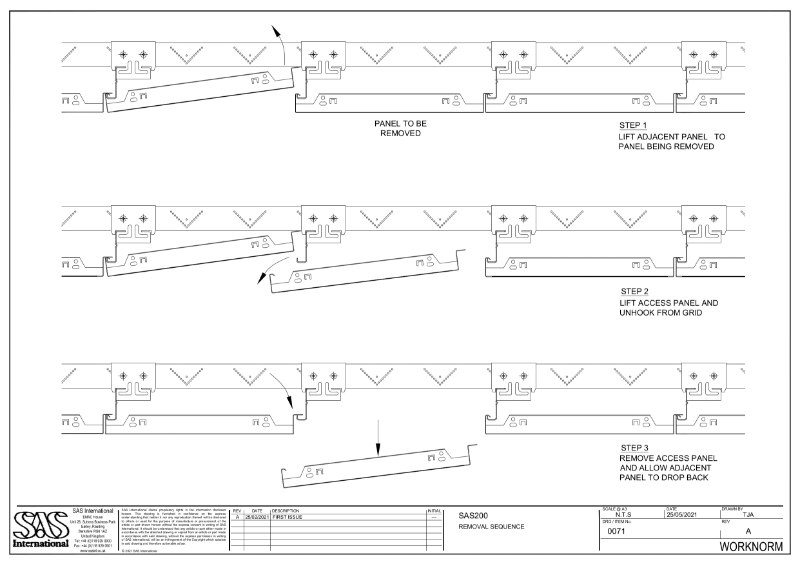 SAS200 Removal Sequence