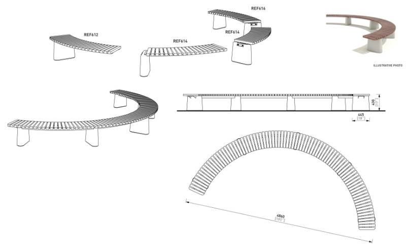 Reforma Bench - Outdoor Seating/ Benches