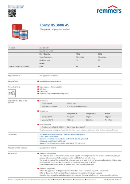 Technical Data Sheet - Epoxy BS 3000 AS