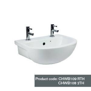 Sanitaryware | Chartham 450mm Semi-recessed Basin  - Sink