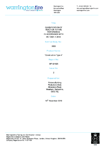 Fire Reaction SureBrick - SS Rail Soft Brick