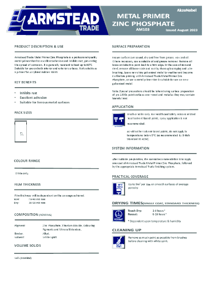 Armstead 103 - Metal Primer Zinc phosphate