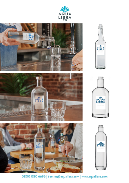 Branded bottles for hospitality