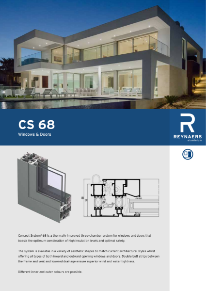 Aluminium Window & Door System - CS 68