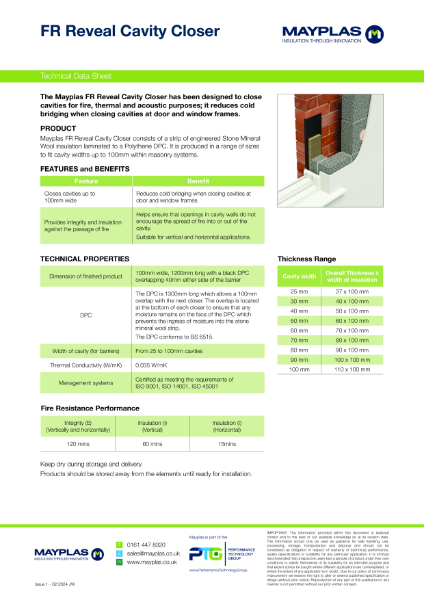 FR Reveal Cavity Closer TDS