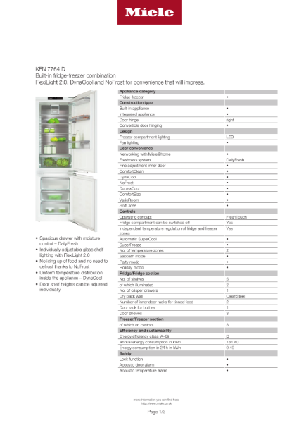 KFN 7764 D Product Data Sheet