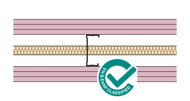 Siniat Single Frame Metal Stud Partition CS90R-315F-25G