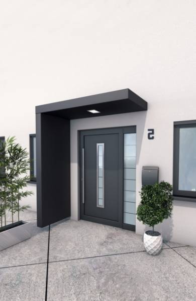 Alumasc Skyline Door Canopy BS150 Profile