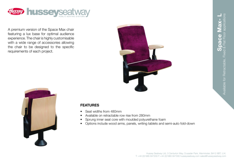 Space Max-Lux Chair - Product Specification