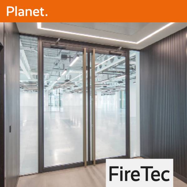 FireTec Ei60 Single Glazed Fire Rated Partition System (Micro Channel) and Doorset