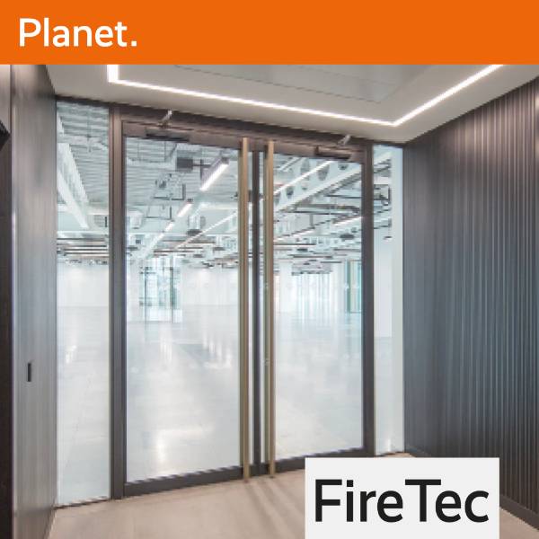 FireTec E30 Single Glazed Fire Rated Partition System (Micro Channel) and Doorset