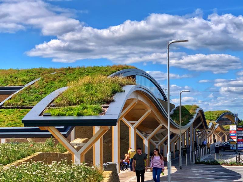 Green Roof Extensive, Leeds Skelton Lake Services, UK