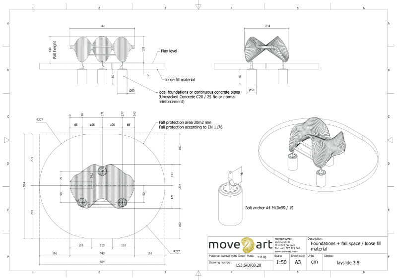 Layslide 3.5 D Foundation Plan