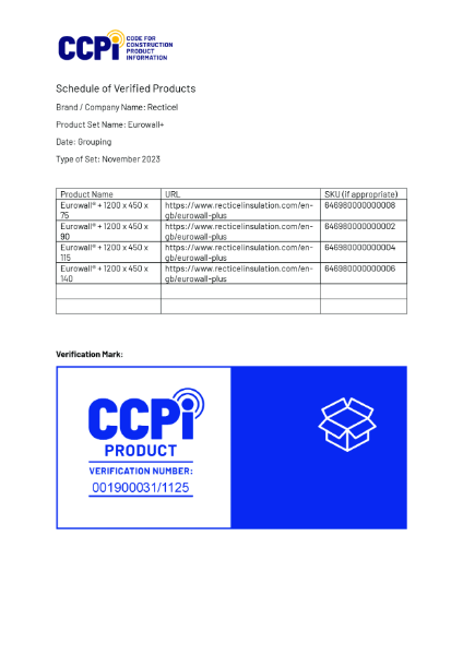 CCPI Assessed - Eurowall® +